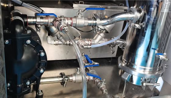 เครื่องทําความสะอาด ISO เครื่องทําความสะอาดเครือเหล็กแบบ Pneumatic เครื่องทําความสะอาดพลาสต์ต่อต้านการสวม